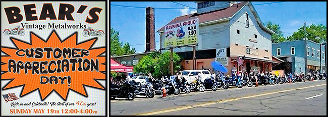 Customer Appreciation Day at Bear's Vintage Metalworks in Ravenna Ohio